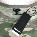 MONROW Soft Vintage Camo Cropped Tee T Photo 7