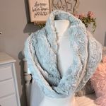 Peace & Pearls  Scarf Infinity Faux Fur Gray Plush Womens Photo 4
