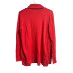 Verve Ami  Open Front Long Sleeves Red Knit Cardigan Small Photo 6