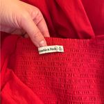 Abercrombie & Fitch  Emerson Tie-Strap Maxi Dress in red Photo 4