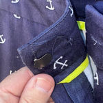 British Khaki Pants Blue Anchor cape cod Nautical Print Women's Size 14 Photo 6