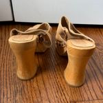 Bongo Vintage 1990s  Wooden Leather Sandals Size 7.5 Photo 3