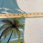 VTG Shannon Marie Dress Womens Medium 10 Hawaiian Sleeveless Ship Print 90s Blue Photo 6