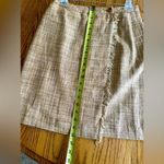 Alfani Classic Silk Linen Tweed Jacket/Skirt Suit With Fringe Detail Size 8 Photo 10