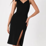 Lulus NWT Lulu’s Savvy Sensation Black Sleeveless Bodycon Dress Size S Photo 0