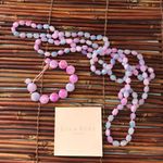 Lola Rose Long Necklace & Bracelet & Jewlery Pouch Pink Photo 9