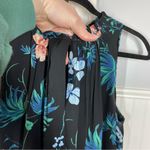 Banana Republic  black floral sleeveless Shift dress‎ size 14 work office career Photo 2