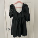 ASOS  puffy sleeves faux leather dress Photo 6