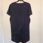 Andre tan dark blue short sleeve dress Photo 4