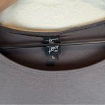 The Frock Dark Taupe Gray Long Sleeve Tunic Top Classic Flowy Large Photo 1