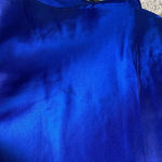 Gunne Sax Y2K Jessica McClintock Womens 5 blue satin halter maxi prom dress READ Photo 11