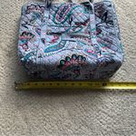 Vera Bradley Tote Bag Blue Makani Paisley pattern Shoulder Bag Photo 6