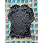 Athleta Size Medium Long Sleeve Thumbhole Ruched Gray Photo 7