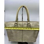 Cole Haan Tote Bag Gold Customized w Graffiti Photo 8