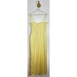 Mac Duggal  Bustier Side Ruched Bodycon Gown in Lemon Yellow Size US 8 Photo 8