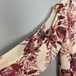 Lulus  Shifting‎ Dears Floral Shift Dress Cut Out Sleeve Beige Cream Mini Large Photo 14