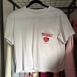 Hello Kitty  White Crop Top with Red Heart Photo 0