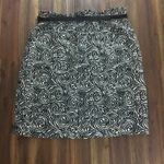 Anthropologie  Elevenses Black/White Rose Skirt Photo 7