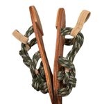 Anthropologie REETA Green Tan Braided Gladiator Style Flat Sandals 38 Photo 2