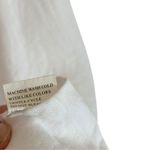 Hanna G White 100% Linen Mini Shift Dress Sz Small Minimalist Coastal Beachy Photo 4