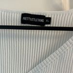 Pretty Little Thing Chest cut out  extra large white bodysuit Photo 2