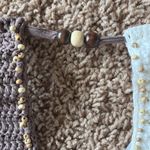 JMP The Label Coco Brown Contrast Cali Crochet Bikini Swim Top Medium NEW NWT Photo 5