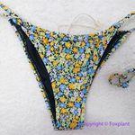 NEW‎ Rhythm Free People Carrie Itsy Bikini Bottom, size S Blue Photo 5