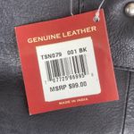 100% Leather Black Shoulder Handbag NEW by Great American Leatherworks Photo 4