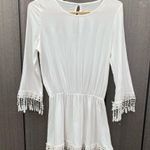 Mini Dress Lace Fringe Trim‎ Size M Photo 6