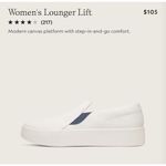 Allbirds  women’s size 9 lounger lifts flats white Photo 1