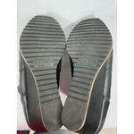 Womans Soul Haley Wedge Booties 8.5 Black Side Zip Almond Toe Photo 7