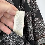 Max Studio Kimono Cardigan Womens Medium Black Pink Boho Polyester Whimsigoth Photo 7