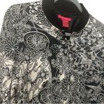 Sunny Leigh Vintage 90s  Silk Bomber size large black ivory lightweight Photo 1