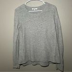 Madewell Riverside Texture Gray Knit Sweater Women’s Size Medium Photo 2