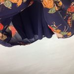Francesca's  Collection Mi Ami Floral Dress Large Navy Blue NWT Photo 5