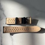 Versace  Versus Watch Band, Perforated Leather Strap in Navy New w/o Box Photo 2