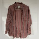 American Eagle  Outfitters Pink Striped Shirt medium Photo 0