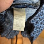 Juicy Couture  Blue Denim Embroidered Floral Buttons Mini Dress Size 4 Photo 5