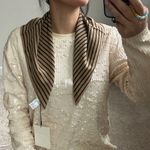 TOTEME Geometric silk 100% Scarf Photo 14