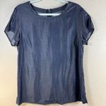 Banana Republic Heritage dark denim blouse SZ:12 Photo 1