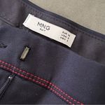 Mango  Navy Suit Pants with Red Stitching Photo 11