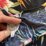 Naïf bright sleeveless floral belly top Blue Size M Photo 1