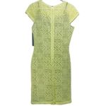 Andrew Marc  Marc NY NWT yellow gray lace‎ dress 8 Photo 4