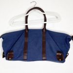 Cuyana  navy canvas leather weekender overnight bag Photo 9
