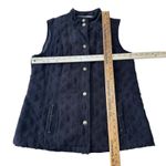 Breckenridge Quilted Vest Pockets Button Front Sleeveless Brown Women Medium Photo 8