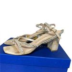 Stuart Weitzman  | Harlowe Crystal Embellished Sandals | Brown Photo 1