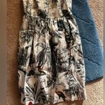 Milly  Isadora tropical birds sleeveless fitted gathered skirt racerback dress 2 Photo 5
