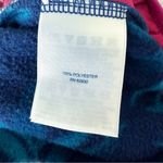 Lands’ End Quarter Snap Fleece Pullover Floral Tropical Flowers Womens Small Blue Photo 11