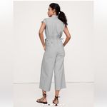 Banana Republic  COTTON POPLIN WIDE-LEG CROPPED JUMPSUIT in sleet gray XXL NWT Photo 3