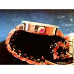 Betsey Johnson Women's Gold Crystal Watch Pink Heart Photo 2